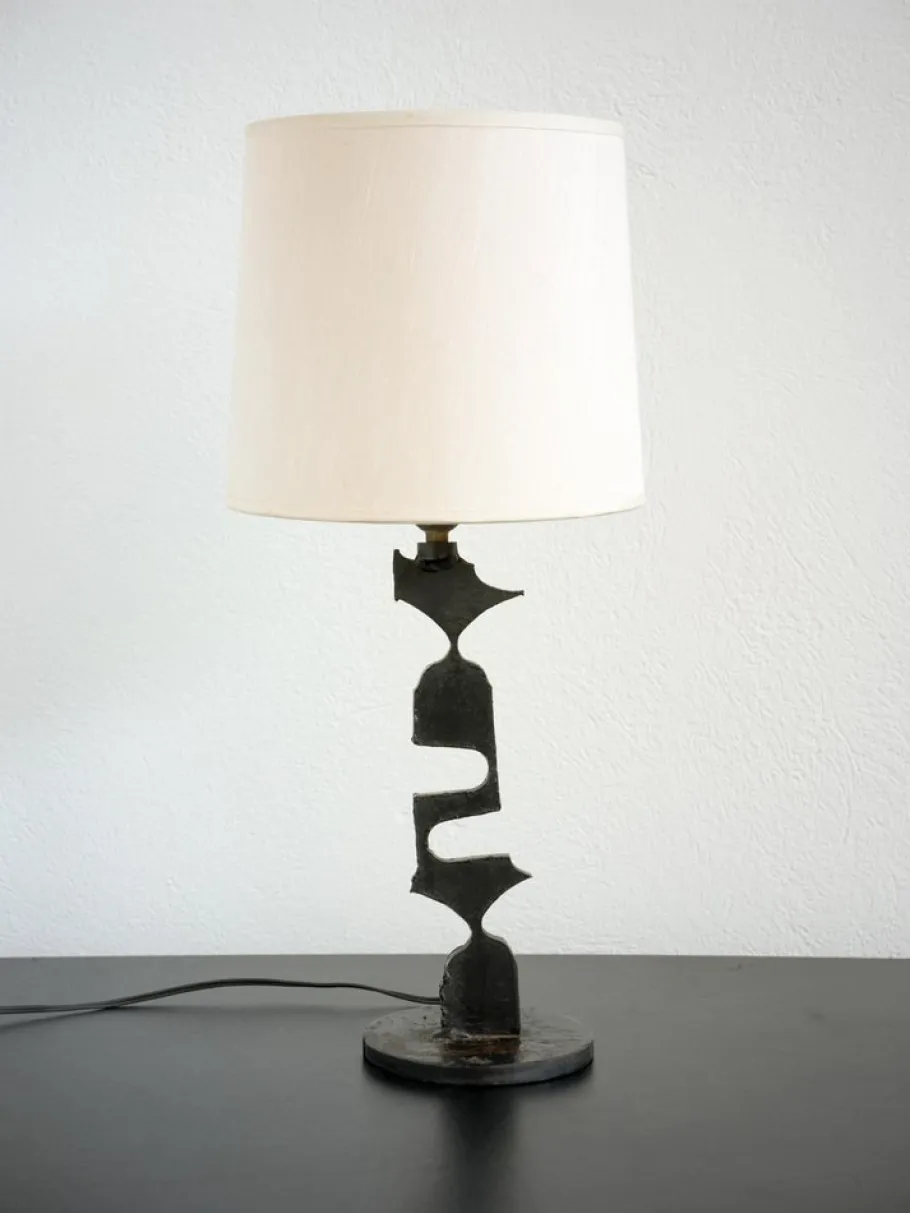Discount Pamono Vintage French Brutalist Table Lamp, 1960s