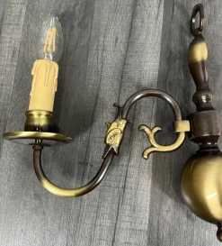 Clearance Pamono Vintage French Candle Style Sconces in Brass, Set of 2