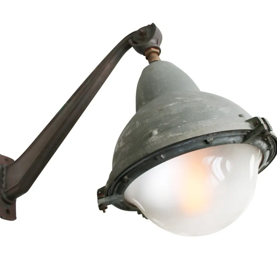 Clearance Pamono Vintage French Cast Iron and Aluminum Streetlight by Eclatec, France