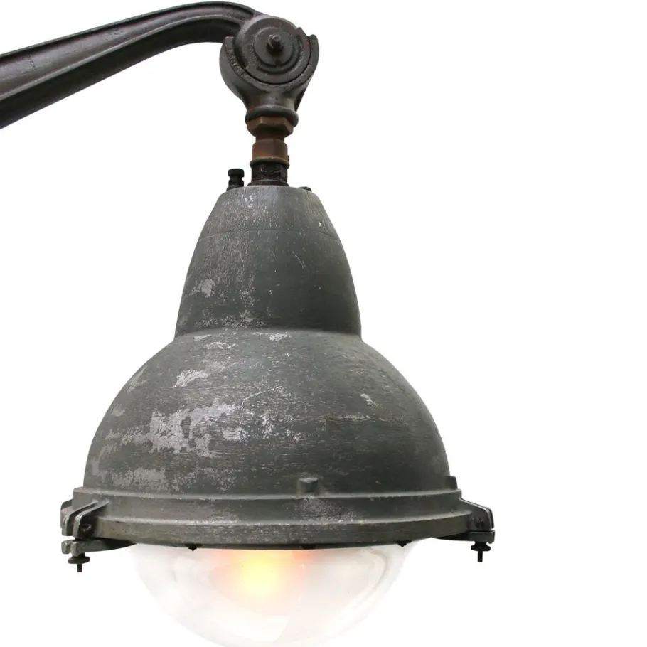 Clearance Pamono Vintage French Cast Iron and Aluminum Streetlight by Eclatec, France