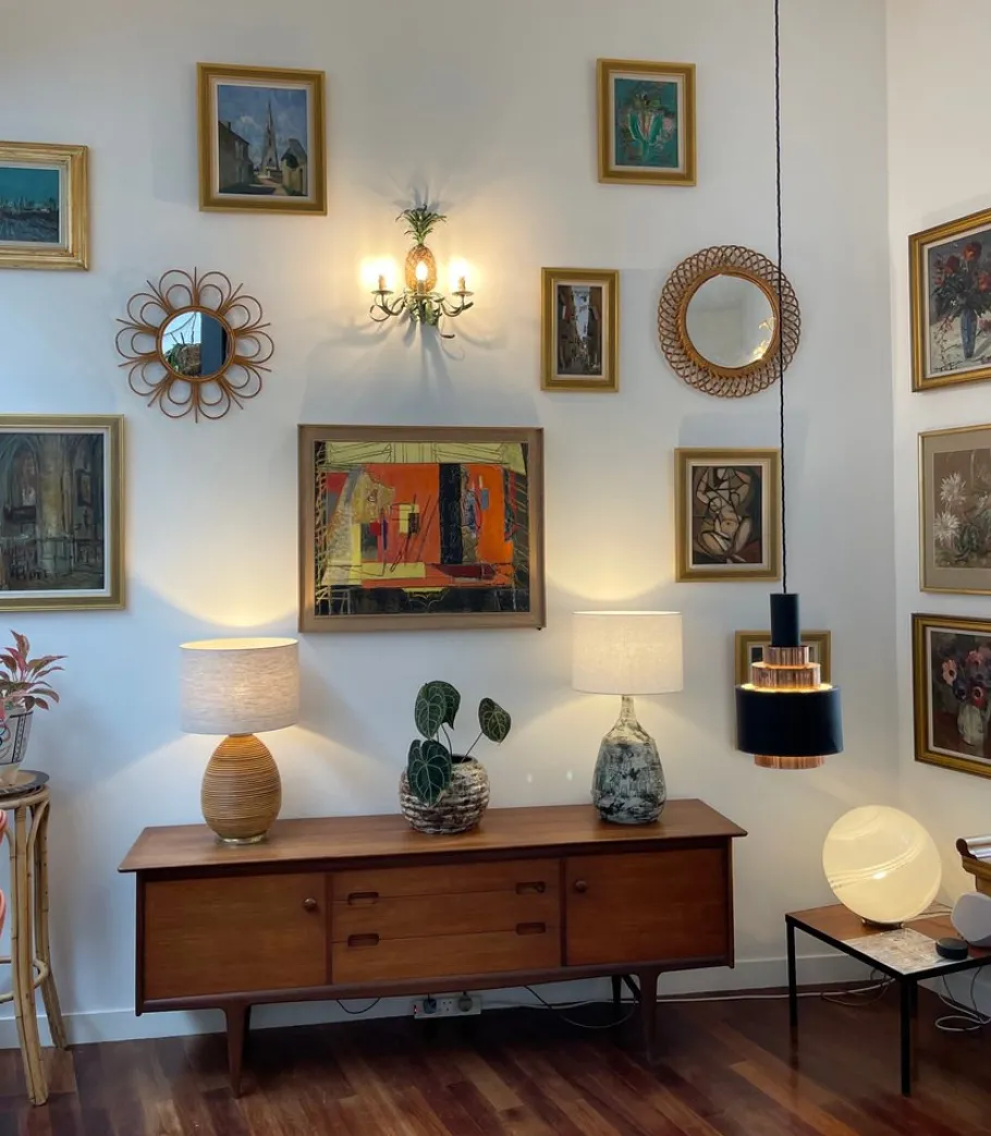 Discount Pamono Vintage French Ceramic Lamp with Motif by Jacques Blin, 1950s