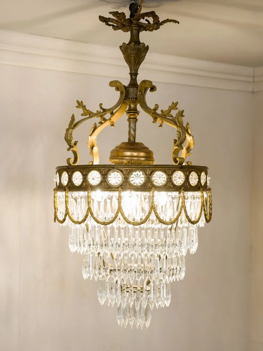 Best Pamono Vintage French Empire Chandelier, 1920s
