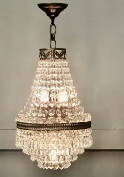 Discount Pamono Vintage French Empire Style Tent and Waterfall Chandelier, 1920