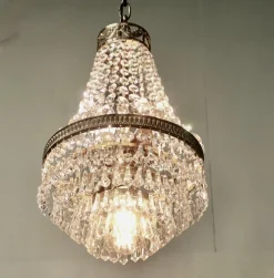 Discount Pamono Vintage French Empire Style Tent and Waterfall Chandelier, 1920