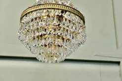 Discount Pamono Vintage French Empire Style Tent and Waterfall Chandelier, 1920