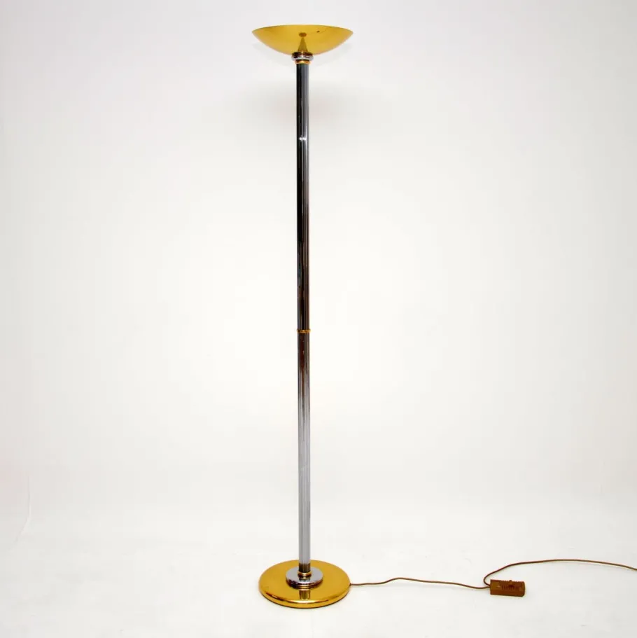 New Pamono Vintage French Floor Lamp attributed to Le Dauphin, 1970s