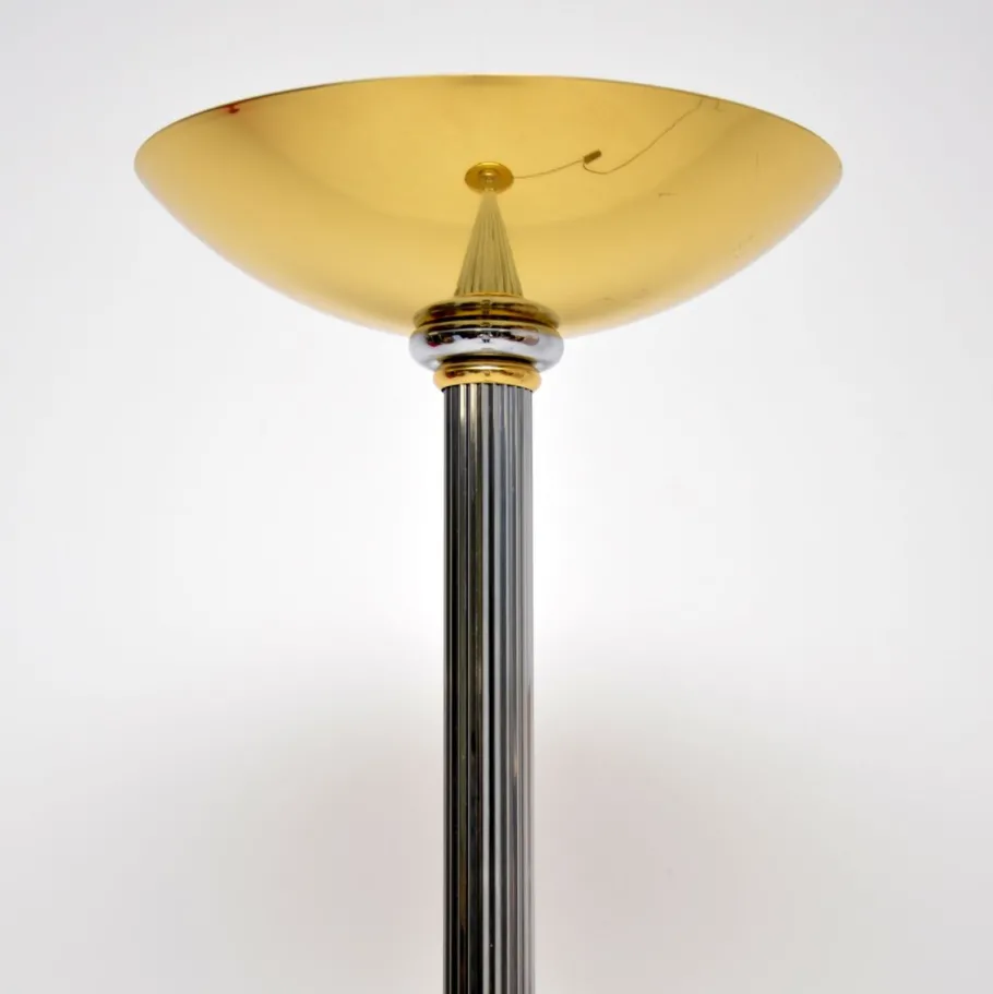 New Pamono Vintage French Floor Lamp attributed to Le Dauphin, 1970s