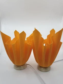 Pamono Vintage French Georgia Jacob Designer Table Lamps by Georgia Jacob, 1970s, Set of 2