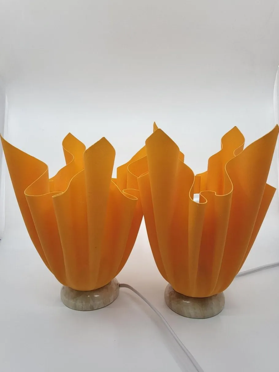 Pamono Vintage French Georgia Jacob Designer Table Lamps by Georgia Jacob, 1970s, Set of 2