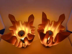 Pamono Vintage French Georgia Jacob Designer Table Lamps by Georgia Jacob, 1970s, Set of 2