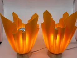 Pamono Vintage French Georgia Jacob Designer Table Lamps by Georgia Jacob, 1970s, Set of 2