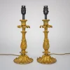 Discount Pamono Vintage French Gold Rococo Style Candlestick Table Lamps, 1960s, Set of 2