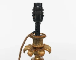 Discount Pamono Vintage French Gold Rococo Style Candlestick Table Lamps, 1960s, Set of 2