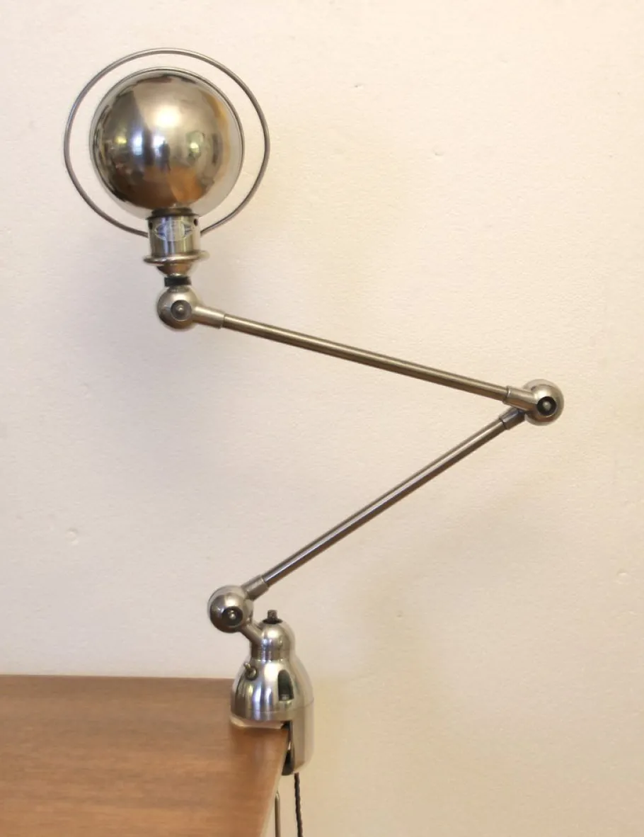 Pamono Vintage French Industrial Clamping Scale Lamp from Jean-Louis Domecq for Jieldé, 1950s