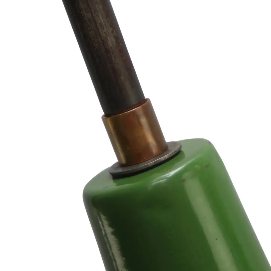 Clearance Pamono Vintage French Industrial Green Enamel Wall Light