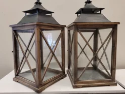 Hot Pamono Vintage French Lanterns in Forja, Set of 2