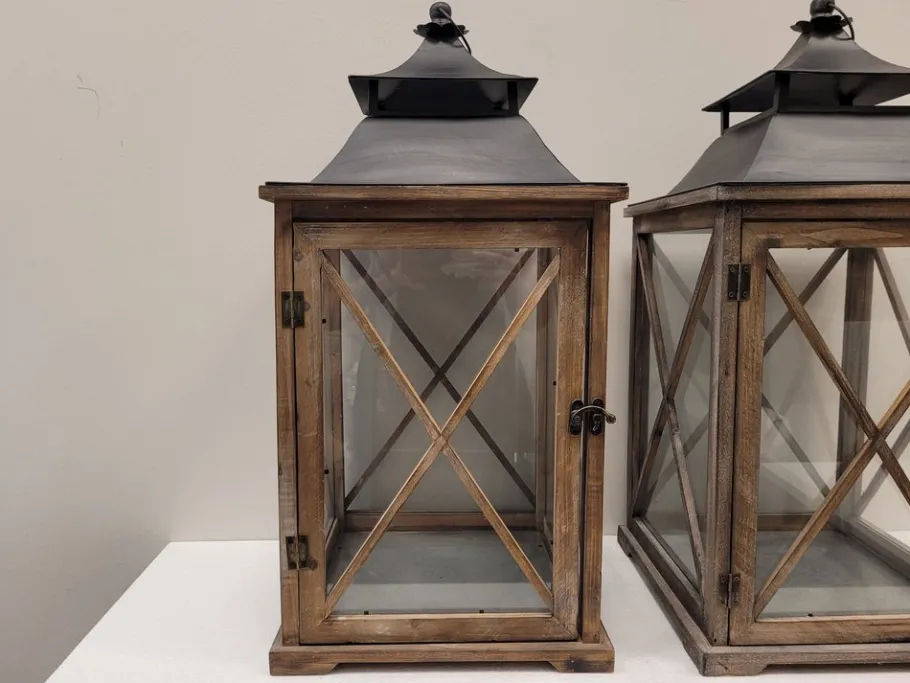Hot Pamono Vintage French Lanterns in Forja, Set of 2