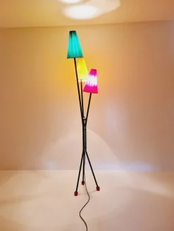 Best Pamono Vintage French Tripod Floor Lamp, 1950s