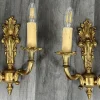 Best Pamono Vintage French Wall Lamps in Brass, Set of 2