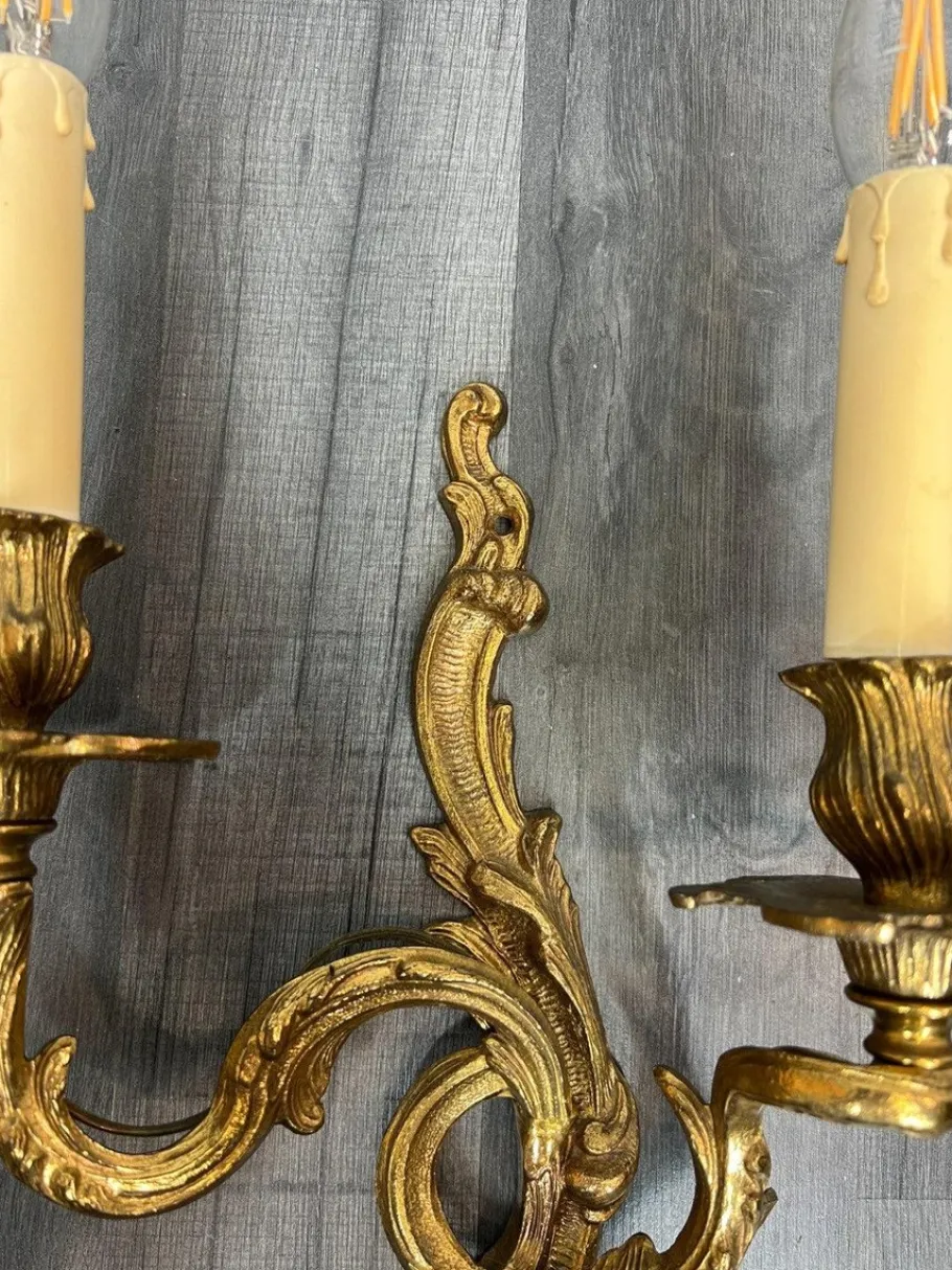 Discount Pamono Vintage French Wall Lamps, Set of 2