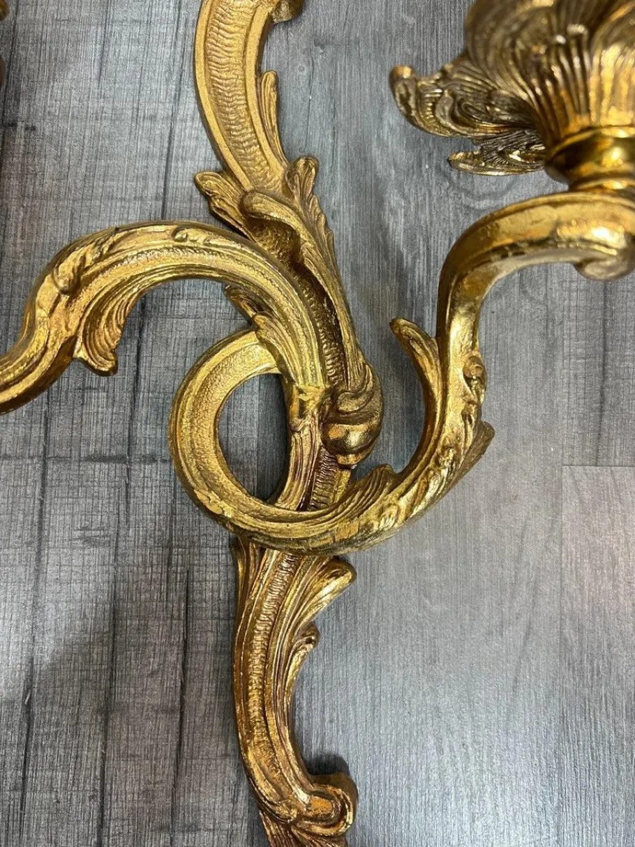 Discount Pamono Vintage French Wall Lamps, Set of 2