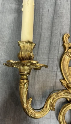 Discount Pamono Vintage French Wall Lamps, Set of 2