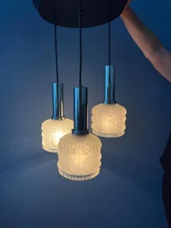 Discount Pamono Vintage Frosted Glass Cascade Pendant Lamp