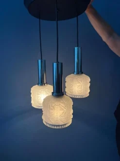 Discount Pamono Vintage Frosted Glass Cascade Pendant Lamp