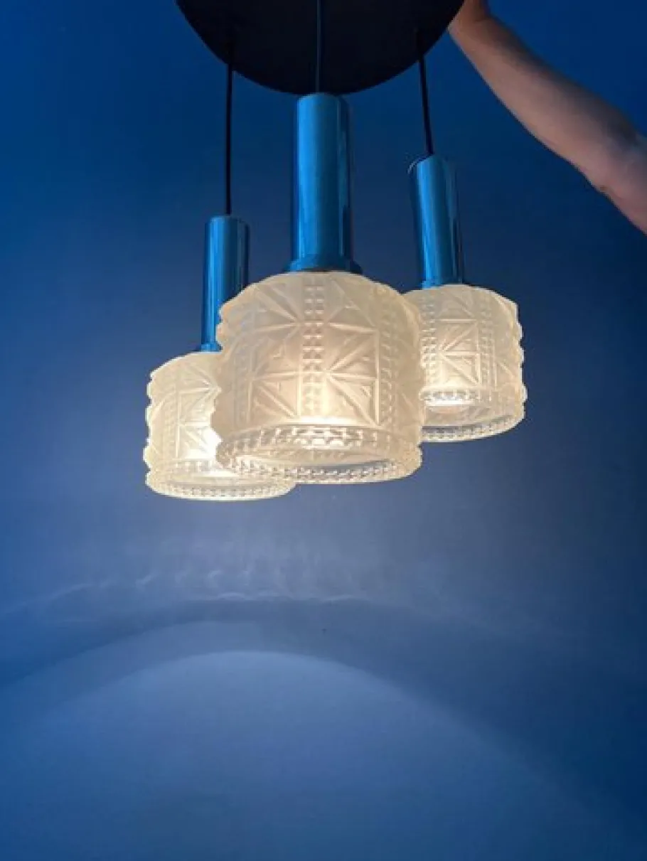 Discount Pamono Vintage Frosted Glass Cascade Pendant Lamp