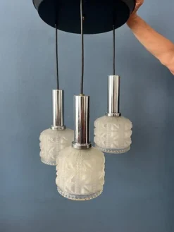 Discount Pamono Vintage Frosted Glass Cascade Pendant Lamp