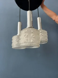 Discount Pamono Vintage Frosted Glass Cascade Pendant Lamp