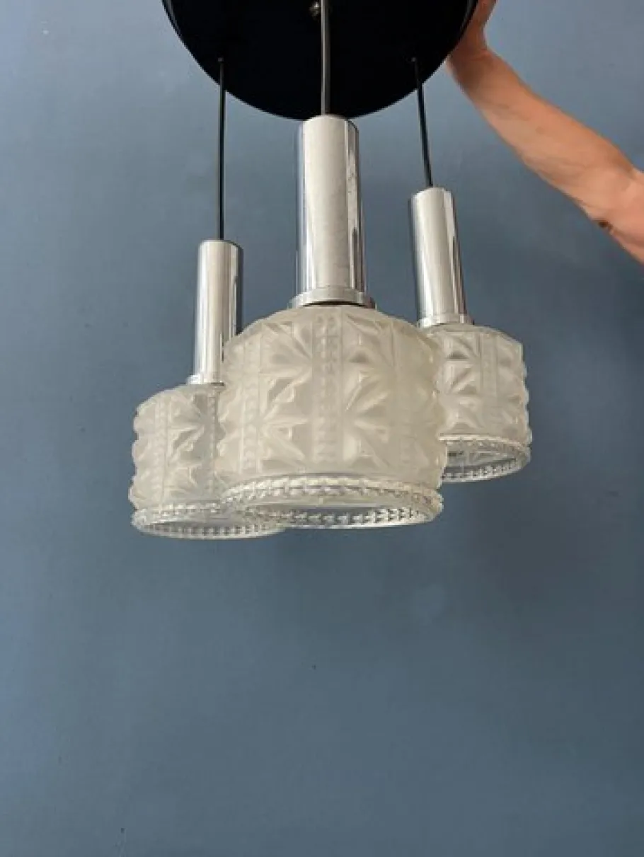 Discount Pamono Vintage Frosted Glass Cascade Pendant Lamp