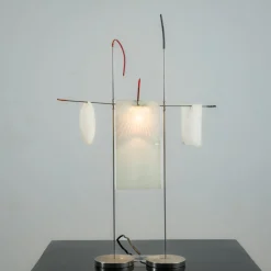 Best Pamono Vintage Fukushu Table Lamp in Metal attributed to Ingo Maurer for Design M, Germany, 1980s