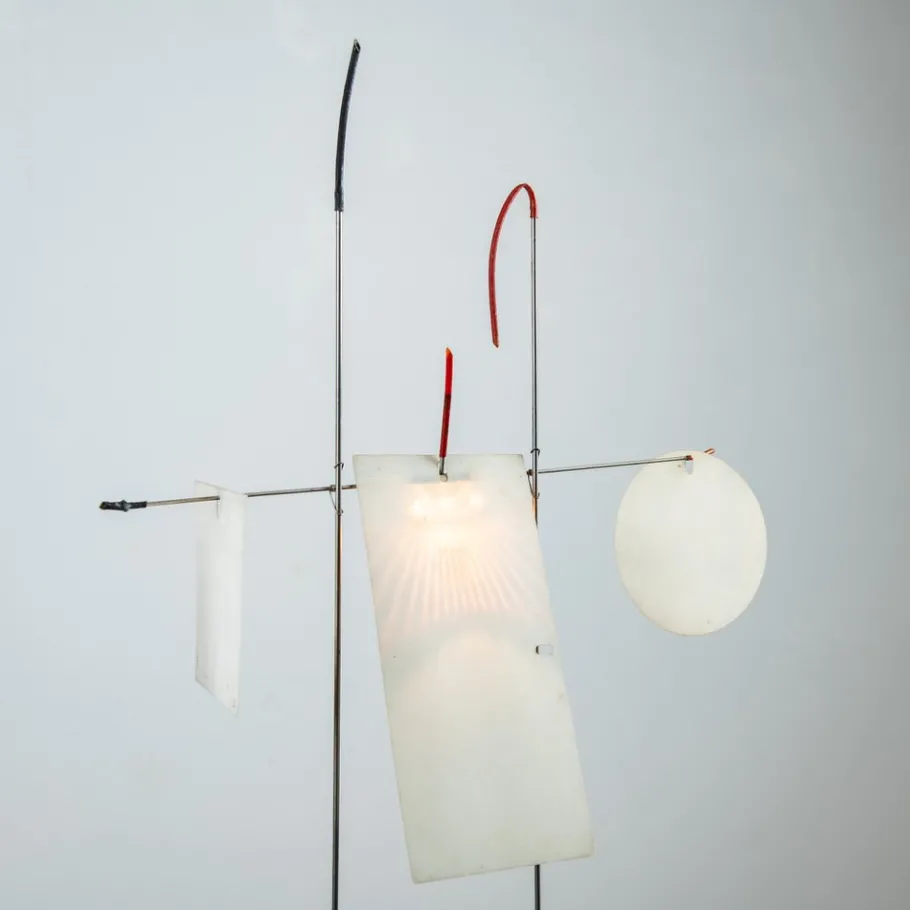 Best Pamono Vintage Fukushu Table Lamp in Metal attributed to Ingo Maurer for Design M, Germany, 1980s