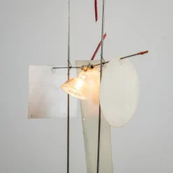 Best Pamono Vintage Fukushu Table Lamp in Metal attributed to Ingo Maurer for Design M, Germany, 1980s