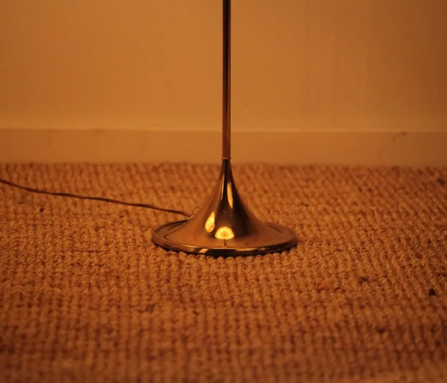 Best Pamono Vintage G-024 Floor Lamps in Brass by Alf Svensson for Bergboms, 1960s, Set of 2