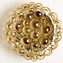 Sale Pamono Vintage German Amber Glass Wall Sconces by Helena Tynell for Limburg, 1960s