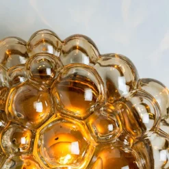Sale Pamono Vintage German Amber Glass Wall Sconces by Helena Tynell for Limburg, 1960s
