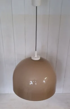 Discount Pamono Vintage German Ceiling Lamp with Beige Plastic Shade, 1970s