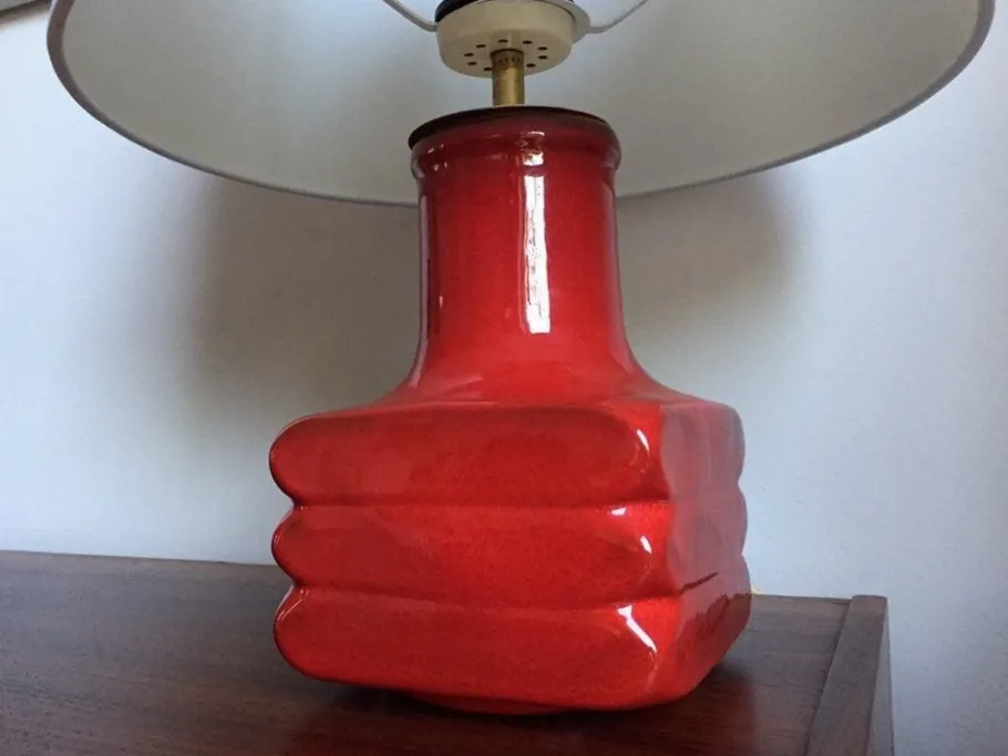 Pamono Vintage German Ceramic Table Lamp by Cari Zalloni for Steuler, 1960s