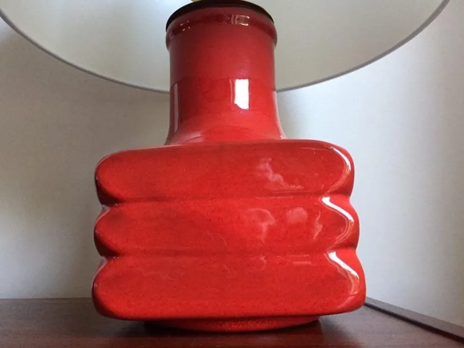 Pamono Vintage German Ceramic Table Lamp by Cari Zalloni for Steuler, 1960s