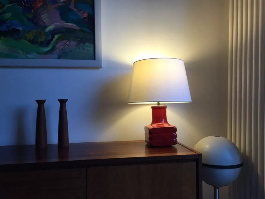 Pamono Vintage German Ceramic Table Lamp by Cari Zalloni for Steuler, 1960s