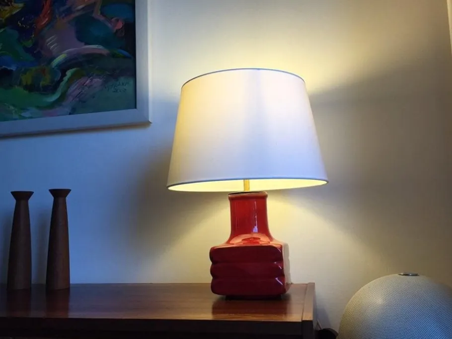 Pamono Vintage German Ceramic Table Lamp by Cari Zalloni for Steuler, 1960s