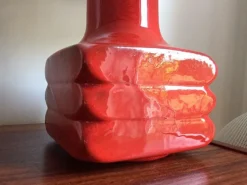 Pamono Vintage German Ceramic Table Lamp by Cari Zalloni for Steuler, 1960s