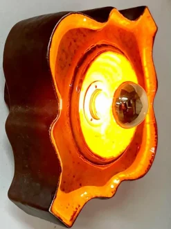 Pamono Vintage German Ceramic Wall Lights, 1960, Set of 2