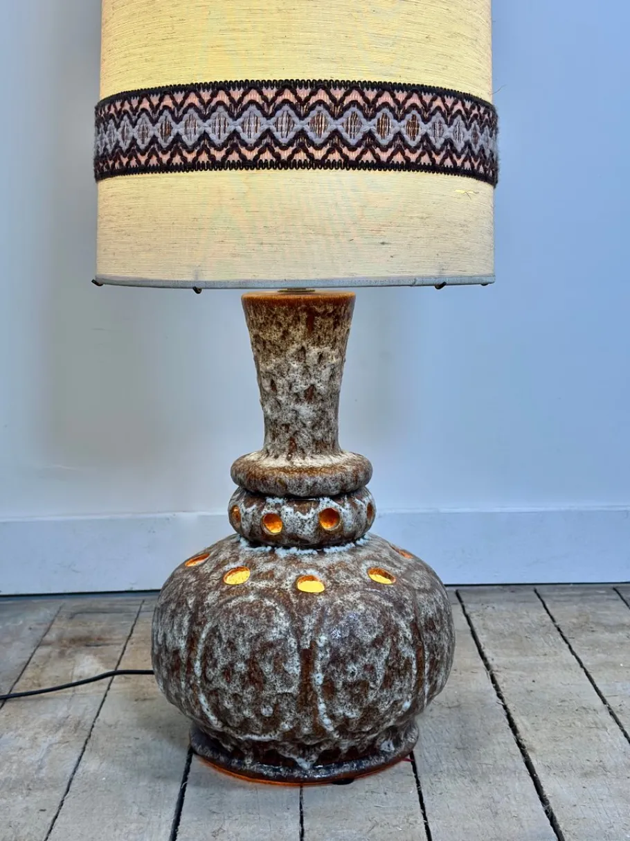 Sale Pamono Vintage German Glazed Ceramic Lamp, 1960s