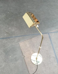 Best Pamono Vintage German Hollywood Regency Style Brass Floor Lamp by Florian Schulz