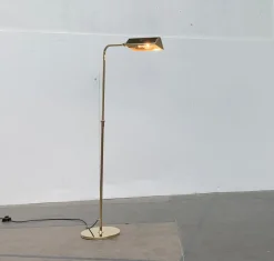 Best Pamono Vintage German Hollywood Regency Style Brass Floor Lamp by Florian Schulz