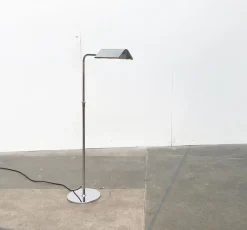 Clearance Pamono Vintage German Hollywood Regency Style Chrome Floor Lamp by Florian Schulz, 1970s