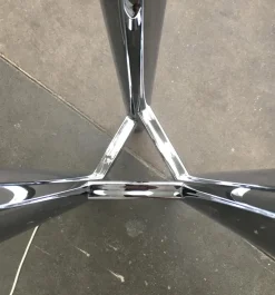 Clearance Pamono Vintage German Space Age Glass & Metal Floor Lamp, 1970s